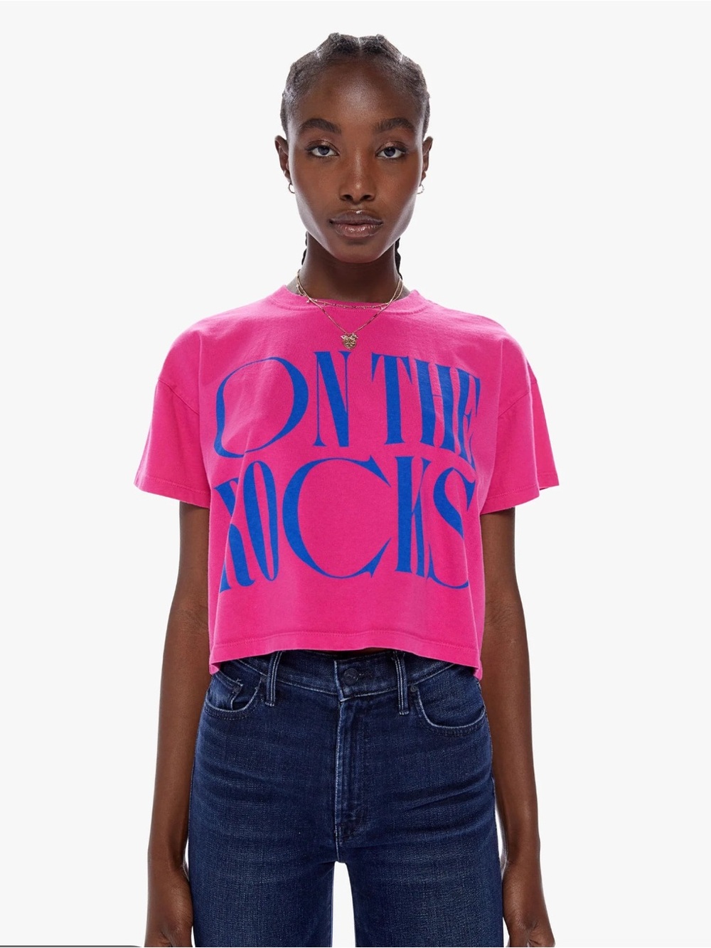 Mother The Grab Back Cropped On the Rocks Tee